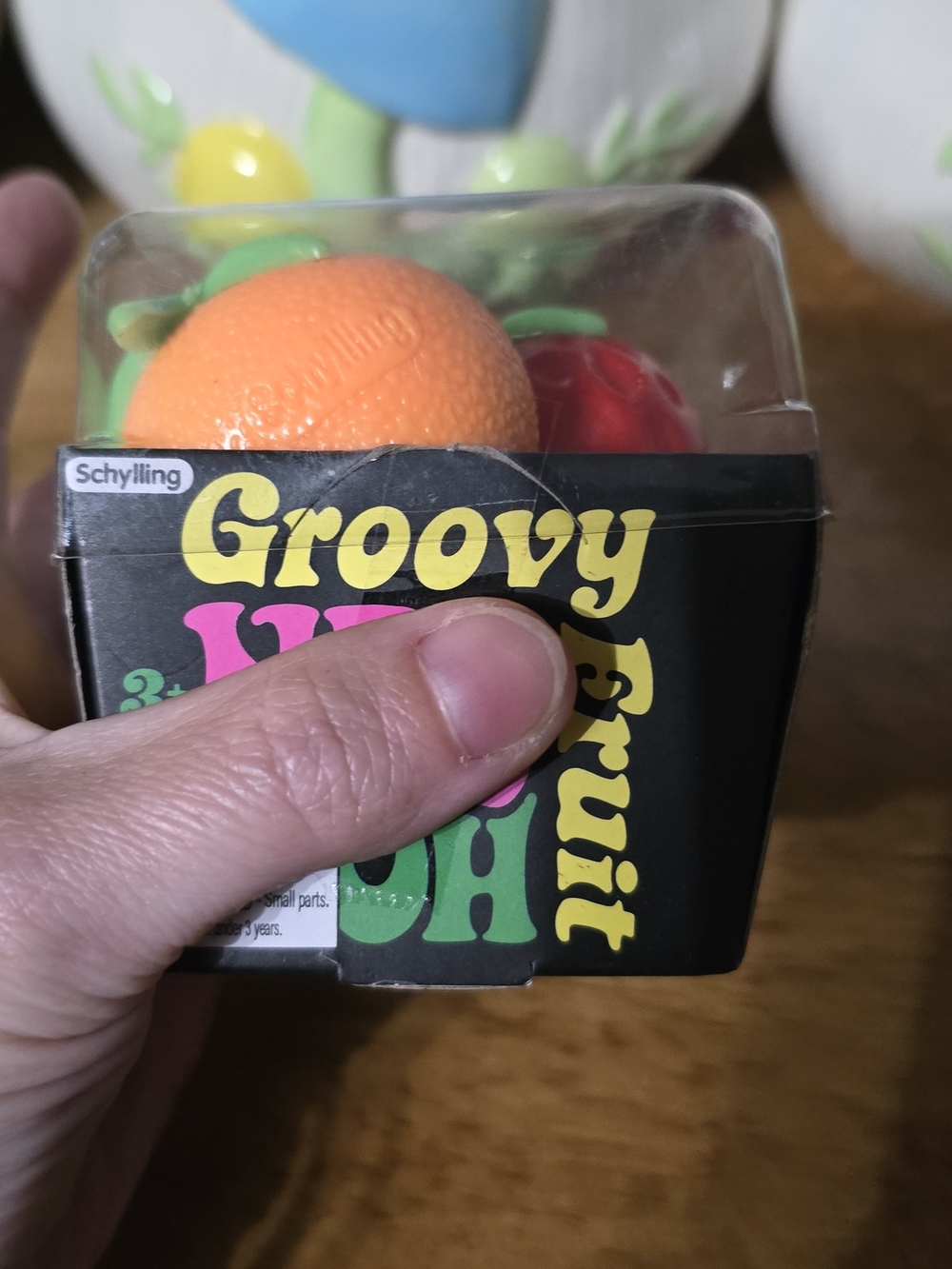 Schylling Groovy Fruit Toy Set – Orange/Red/Yellow